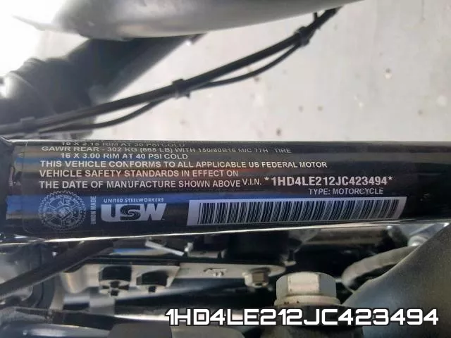 1HD4LE212JC423494 фото 2