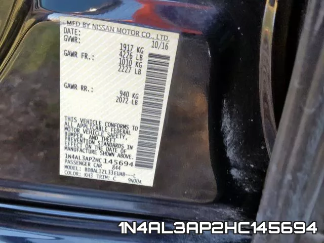 1N4AL3AP2HC145694 фото 2