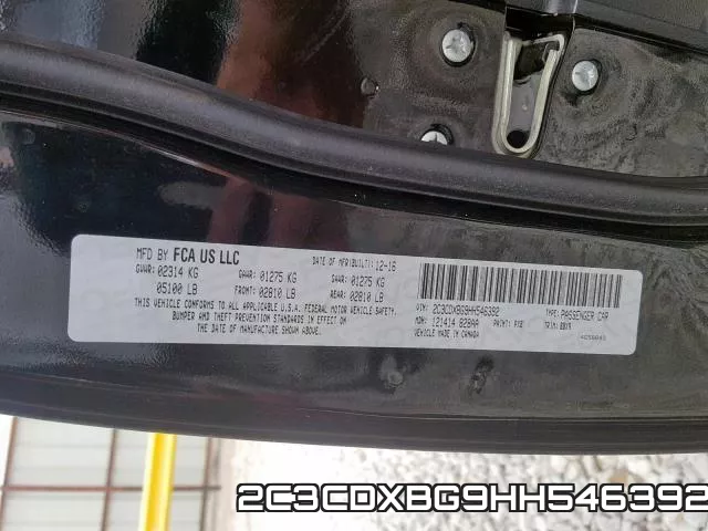 2C3CDXBG9HH546392 фото 2