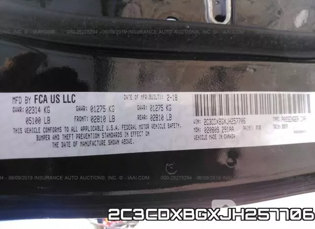 2C3CDXBGXJH257706 фото 10