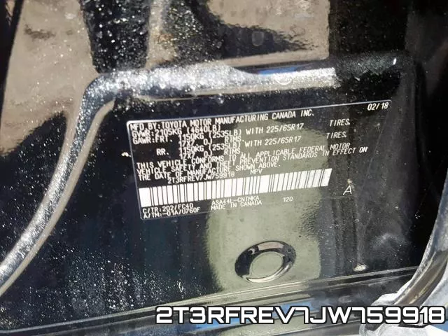 2T3RFREV7JW759918 фото 2
