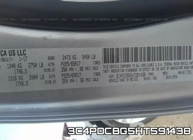 3C4PDCBG5HT591438 фото 10