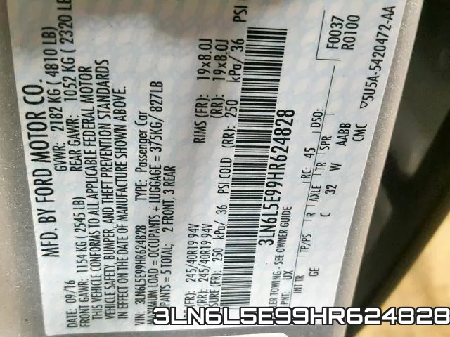3LN6L5E99HR624828 фото 2