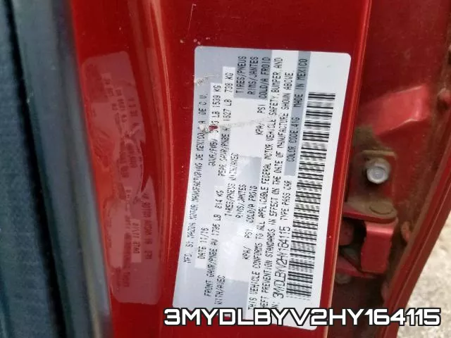 3MYDLBYV2HY164115 фото 2