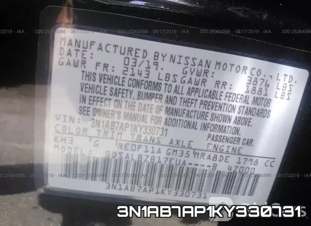 3N1AB7AP1KY330731 фото 10