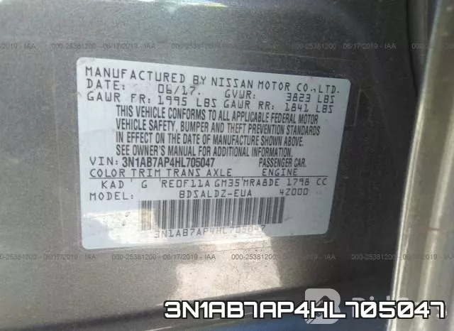 3N1AB7AP4HL705047 фото 10