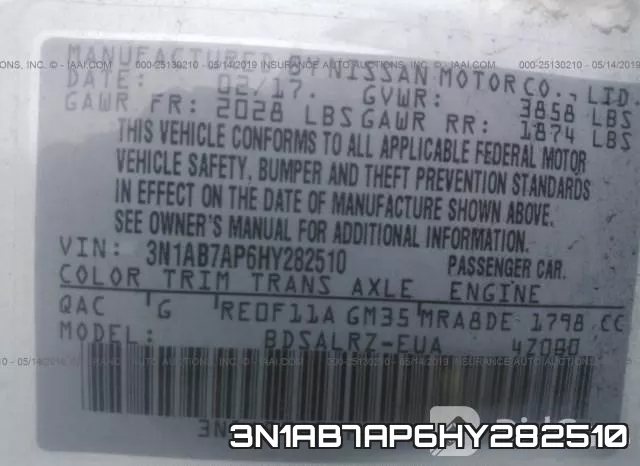 3N1AB7AP6HY282510 фото 10