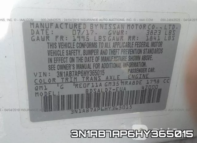 3N1AB7AP6HY365015 фото 9