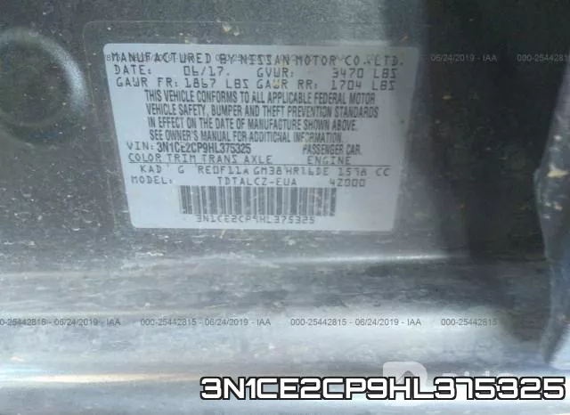 3N1CE2CP9HL375325 фото 9