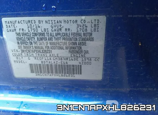 3N1CN7APXHL826231 фото 10