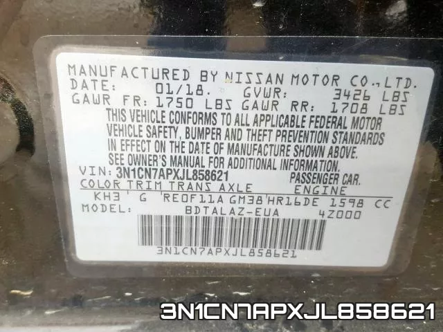 3N1CN7APXJL858621 фото 2