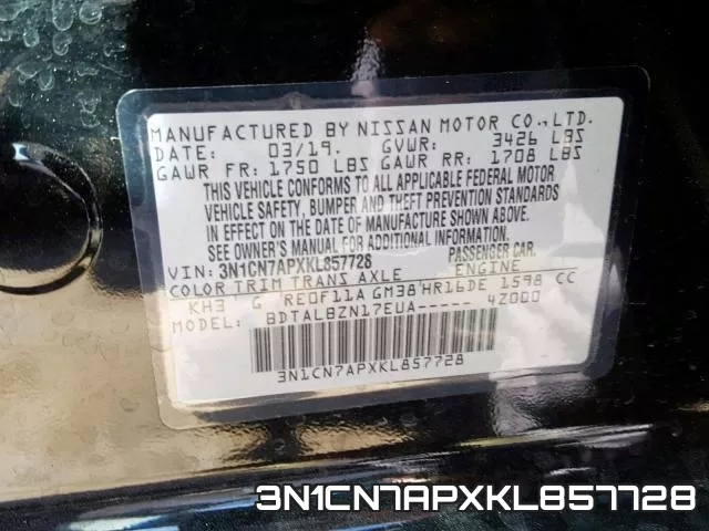 3N1CN7APXKL857728 фото 2