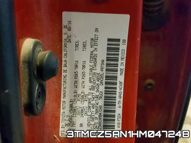 3TMCZ5AN1HM047248 фото 2