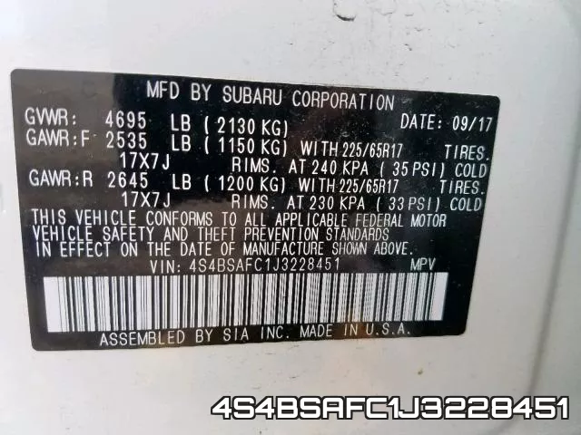 4S4BSAFC1J3228451 фото 2