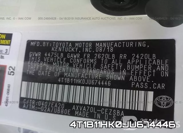4T1B11HK0JU674446 фото 10