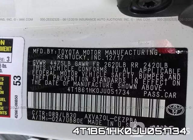 4T1B61HK0JU051734 фото 10