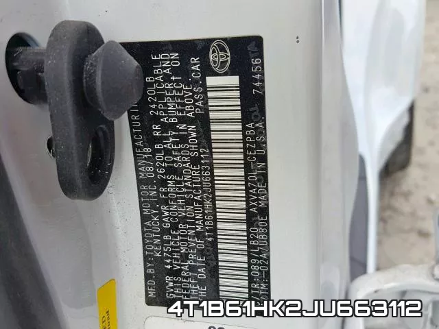 4T1B61HK2JU663112 фото 2