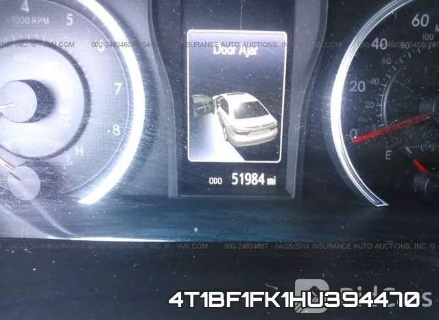 4T1BF1FK1HU394470 фото 8