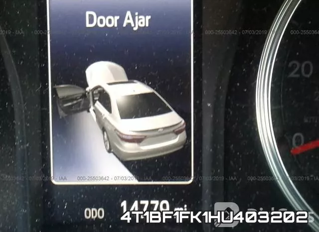 4T1BF1FK1HU403202 фото 8