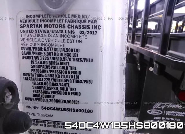 54DC4W1B5HS800180 фото 10