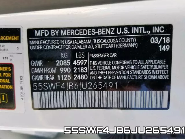 55SWF4JB6JU265491 фото 2