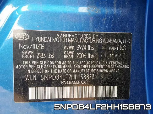 5NPD84LF2HH158873 фото 2