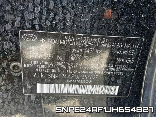 5NPE24AF1JH654827 фото 2
