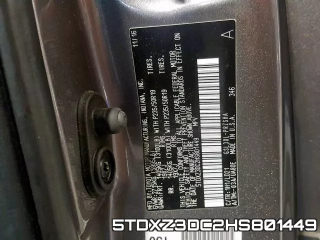 5TDXZ3DC2HS801449 фото 2