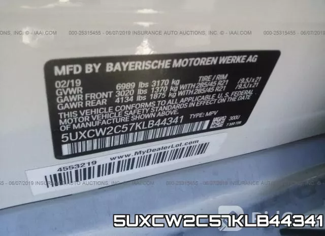 5UXCW2C57KLB44341 фото 10