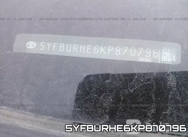 5YFBURHE6KP870796 фото 10