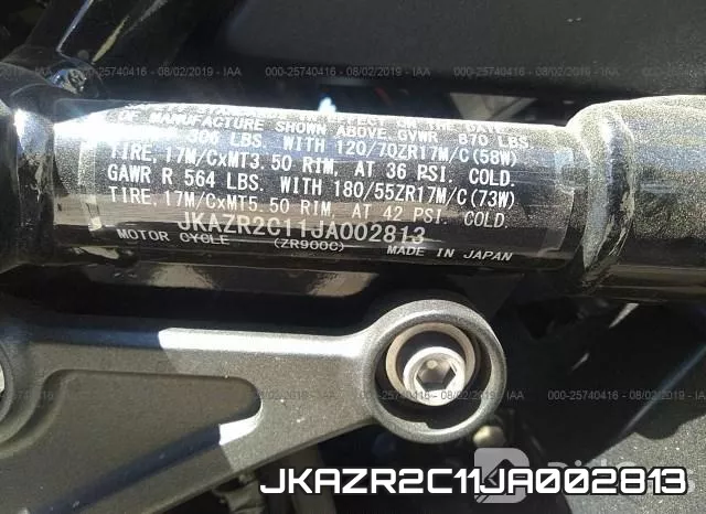 JKAZR2C11JA002813 фото 2