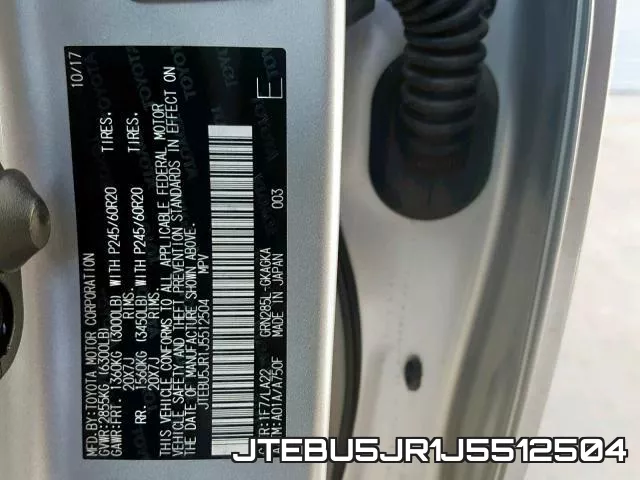 JTEBU5JR1J5512504 фото 2