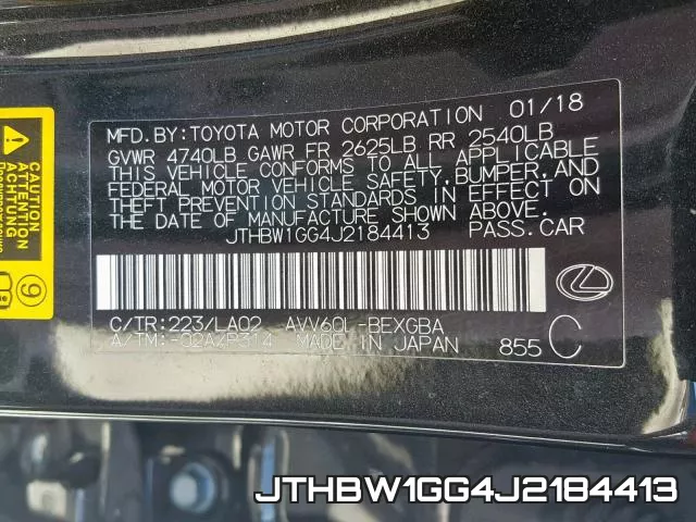 JTHBW1GG4J2184413 фото 2