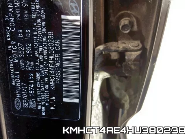 KMHCT4AE4HU380238 фото 2