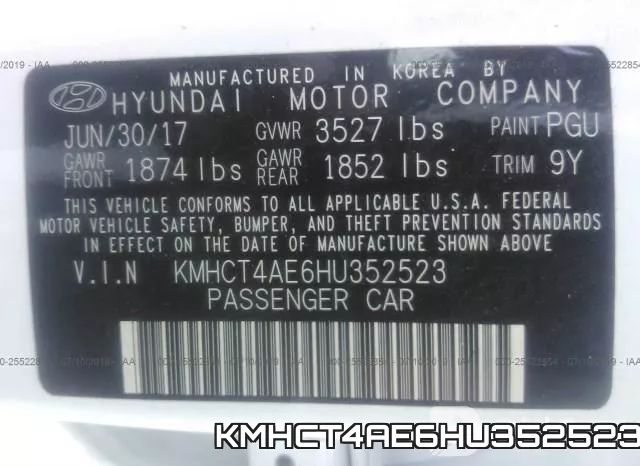 KMHCT4AE6HU352523 фото 10