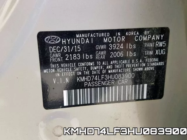 KMHD74LF3HU083900 фото 2