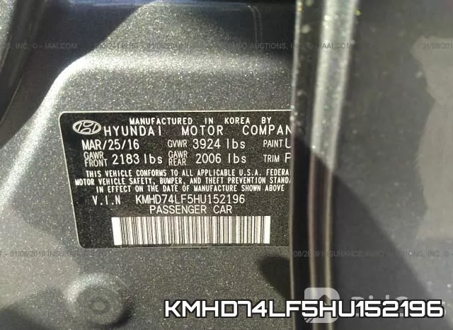 KMHD74LF5HU152196 фото 10