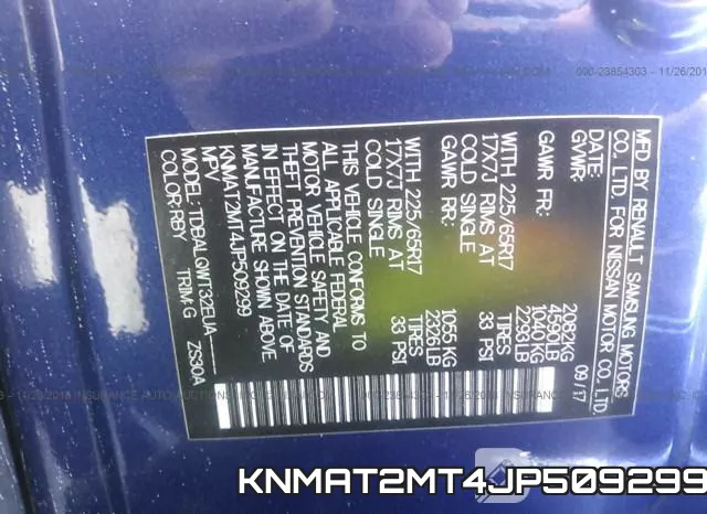 KNMAT2MT4JP509299 фото 9