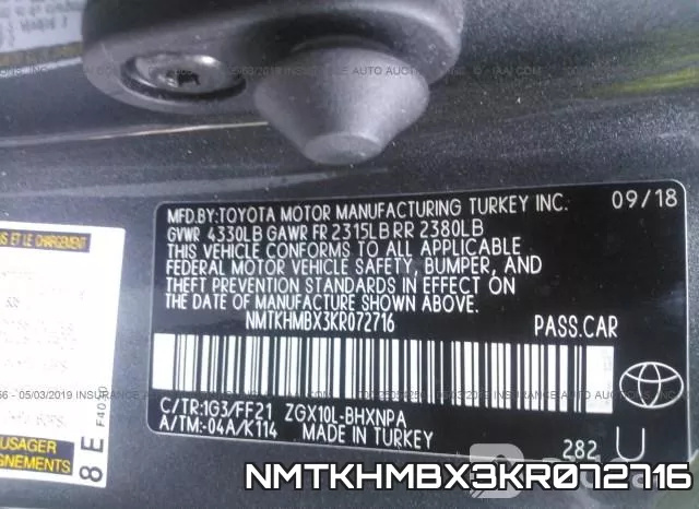 NMTKHMBX3KR072716 фото 10