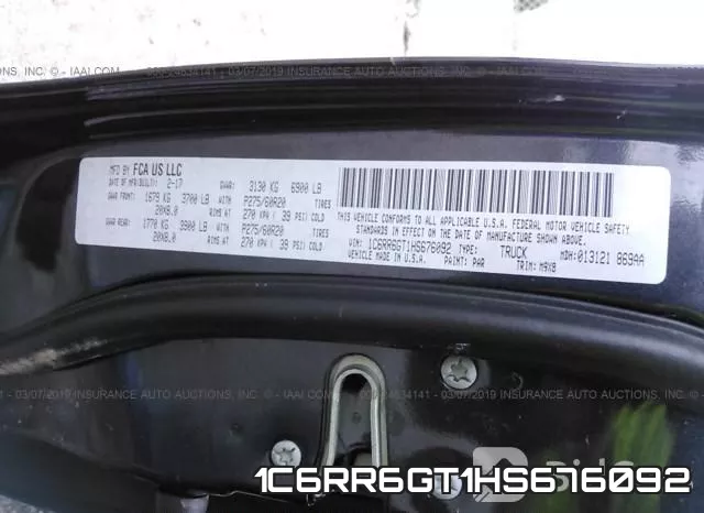 1C6RR6GT1HS676092 фото 10