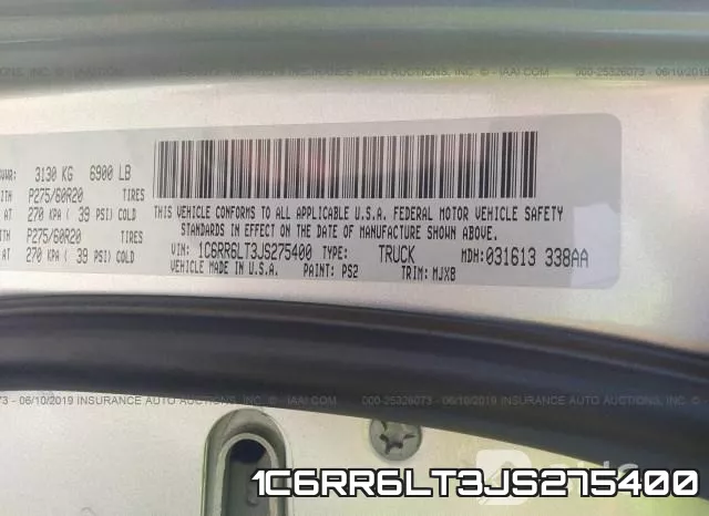 1C6RR6LT3JS275400 фото 10