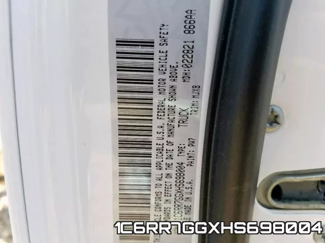 1C6RR7GGXHS698004 фото 2