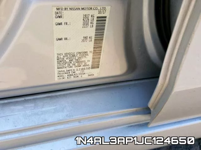 1N4AL3AP1JC124650 фото 2