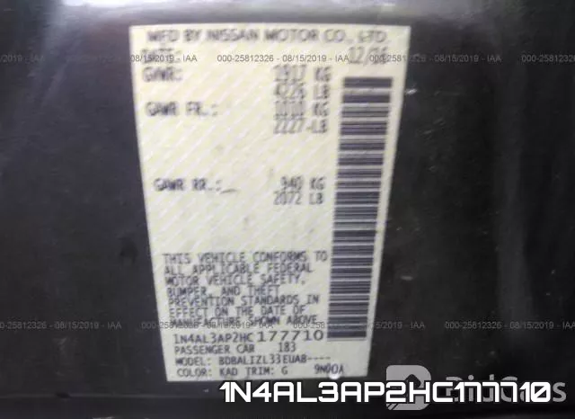 1N4AL3AP2HC177710 фото 9
