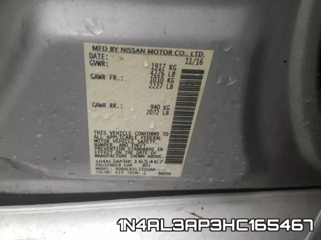 1N4AL3AP3HC165467 фото 2