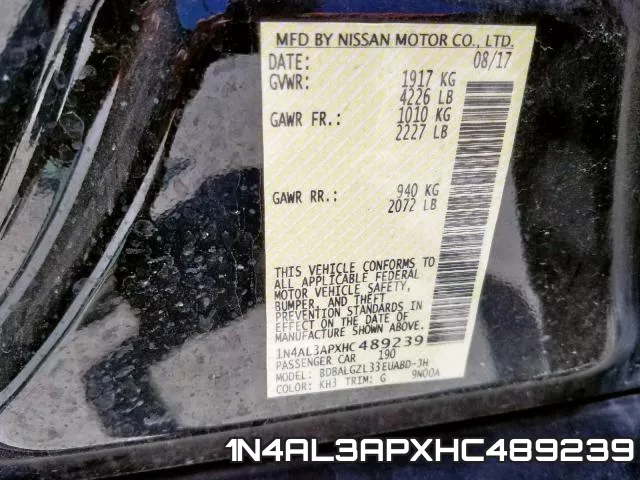 1N4AL3APXHC489239 фото 2