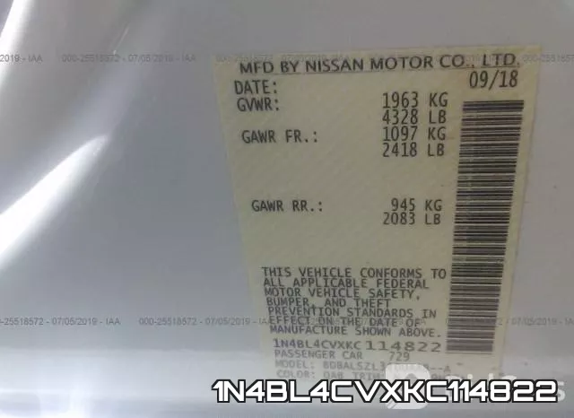 1N4BL4CVXKC114822 фото 10