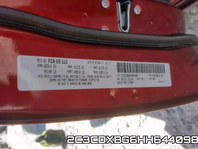 2C3CDXBG6HH644098 фото 2