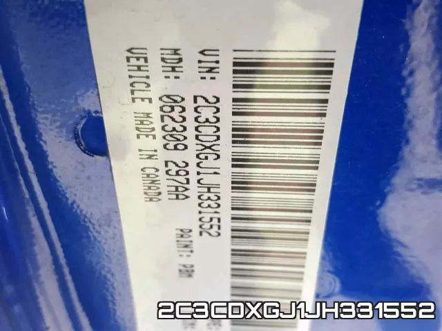 2C3CDXGJ1JH331552 фото 2