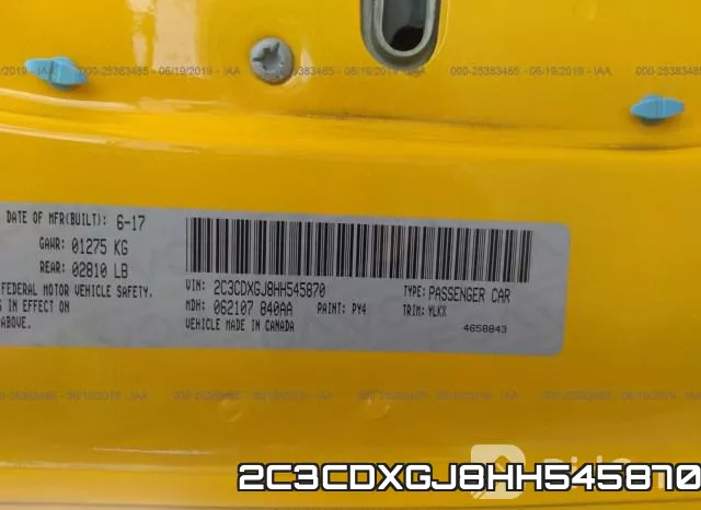 2C3CDXGJ8HH545870 фото 9